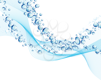 Royalty Free Clipart Image of an Abstract Water Background