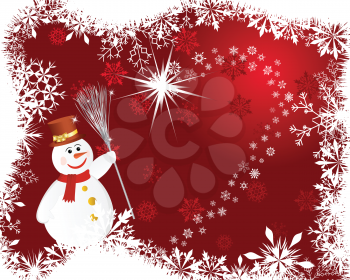 Beautiful vector Christmas (New Year) background for design use