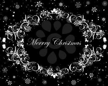 Beautiful vector Christmas frame for design use