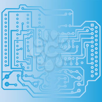 Electric scheme for design use. Vector illustration.