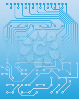 Electric scheme for design use. Vector illustration.