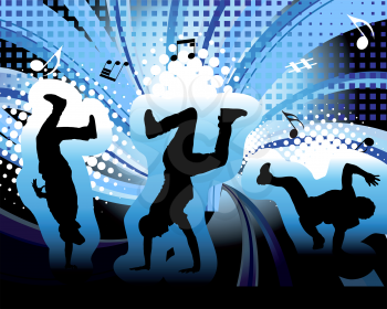 Dancer theme. Vector illustration for design use.