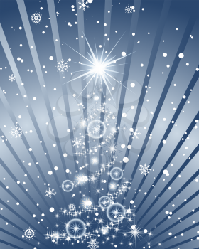 Beautiful Christmas (New Year) card. Vector illustration with transparency. Eps 10.