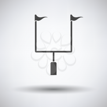 American football goal post icon. Vector illustration.