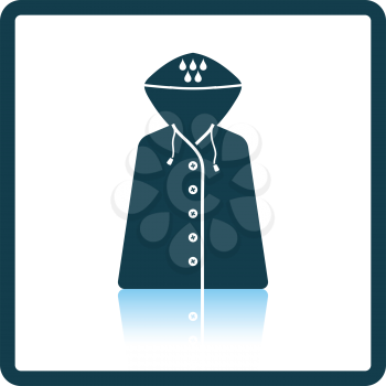 Raincoat icon. Shadow reflection design. Vector illustration.