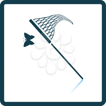 Butterfly net  icon. Shadow reflection design. Vector illustration.