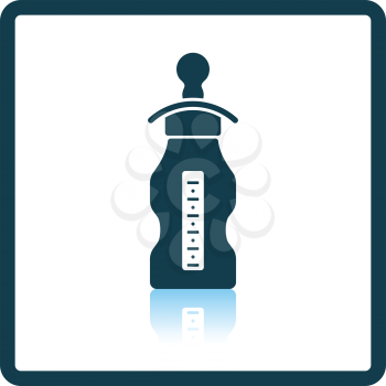 Baby bottle icon. Shadow reflection design. Vector illustration.