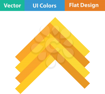Parquet icon. Flat color design. Vector illustration.