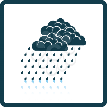 Rainfall icon. Shadow reflection design. Vector illustration.