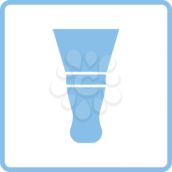 Putty knife icon. Blue frame design. Vector illustration.