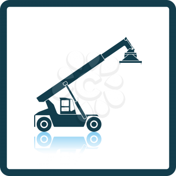 Port loader icon. Shadow reflection design. Vector illustration.