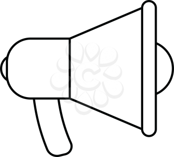 Promotion Megaphone Icon. Thin line design. Vector illustration.