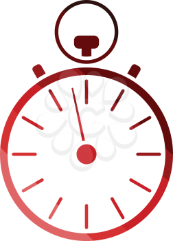 Stopwatch icon. Flat color design. Vector illustration.