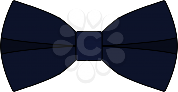 Business Butterfly Tie Icon. Editable Outline With Color Fill Design. Vector Illustration.