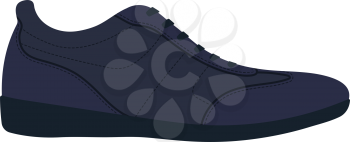 Man casual shoe icon. Flat color design. Vector illustration.