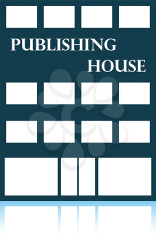 Publishing house icon. Shadow reflection design. Vector illustration.