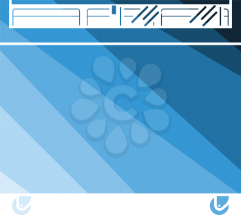 Supermarket mobile freezer icon. Flat color design. Vector illustration.