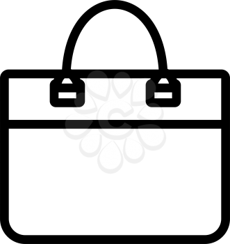 Business Woman Briefcase Icon. Bold outline design with editable stroke width. Vector Illustration.