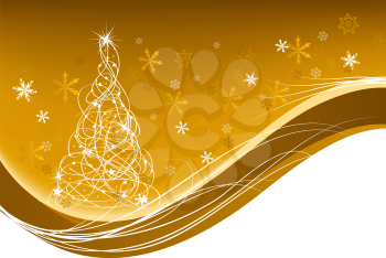 Christmas (New Year) Background. Greeting Card Design.