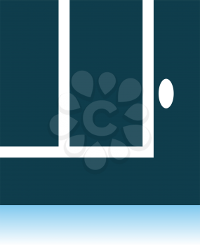 Tennis Replay Ball Out Icon. Shadow Reflection Design. Vector Illustration.