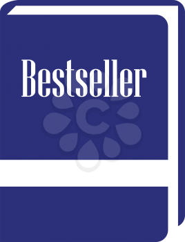 Bestseller Book Icon. Flat Color Design. Vector Illustration.