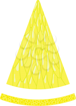 Icon Of Lemon In Ui Colors. Flat Color Design. Vector Illustration.