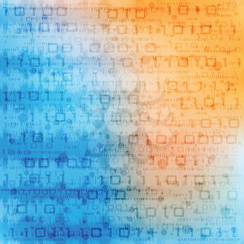 Royalty Free Clipart Image of an Abstract Binary Background