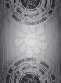Royalty Free Clipart Image of an Abstract Metal Background