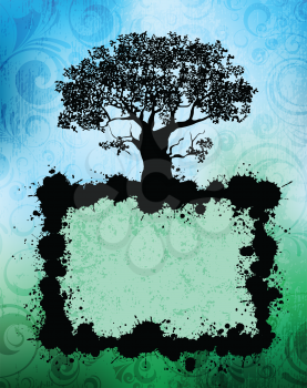 Royalty Free Clipart Image of an Abstract Tree Design