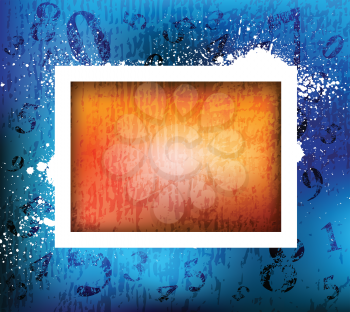 Royalty Free Clipart Image of an Abstract Frame
