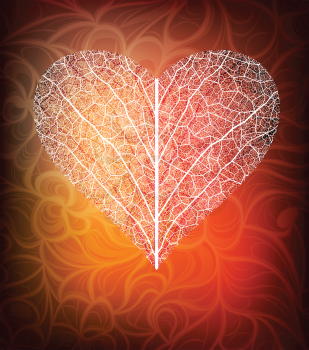 Royalty Free Clipart Image of an Abstract Heart