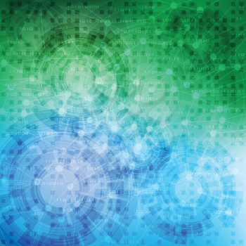 Royalty Free Clipart Image of an Abstract Binary Background