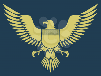 Royalty Free Clipart Image of an Eagle