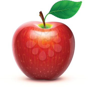 Royalty Free Clipart Image of an Apple