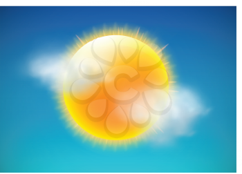 Royalty Free Clipart Image of a Sunshine