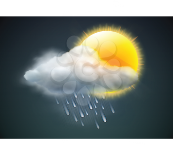 Royalty Free Clipart Image of a Weather Background