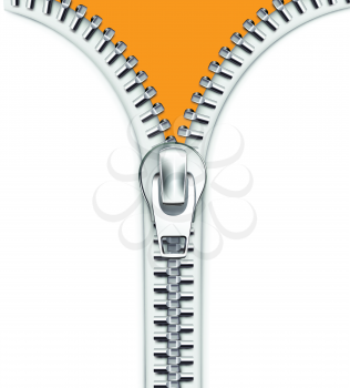 Royalty Free Clipart Image of a Zipper