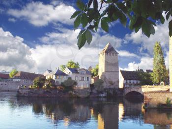 Royalty Free Photo of the Old Strasbourg Tower in France