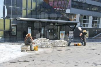 Photoshoot on the street Hague. Netherlands