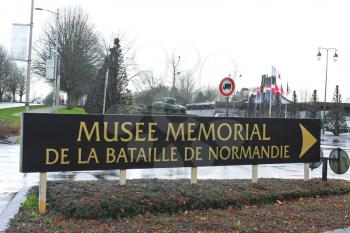 Memorial museum of the Battle of Normandy. France