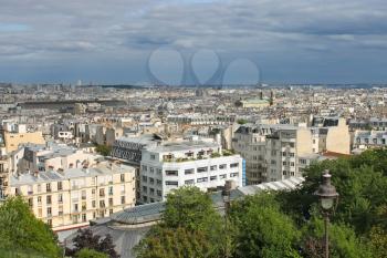 View of Paris from Montmartre. France