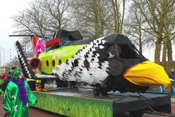 Annual Winter Carnival in Gorinchem. February 9, 2013, The Netherlands