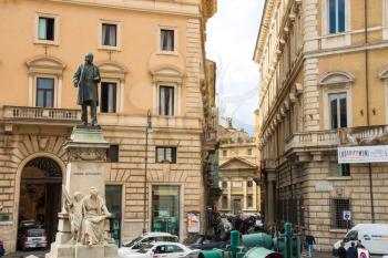 ROME, ITALY - MAY 03, 2014: People on the   street in Rome, Italy