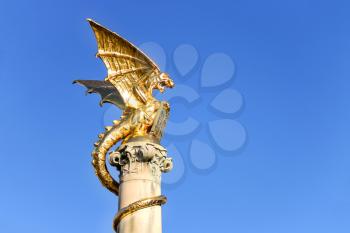 Dragon fountain in the Dutch city of Den Bosch