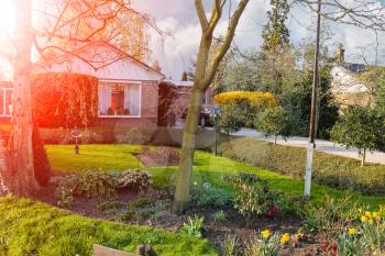 Residential building with a beautiful garden in Meerkerk, Netherlands