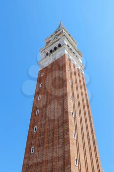 Famous St. Mark's Campanile (Bell Tower) in Venice, Italy