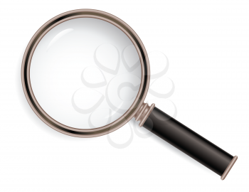 Royalty Free Clipart Image of a Magnifying Glass 