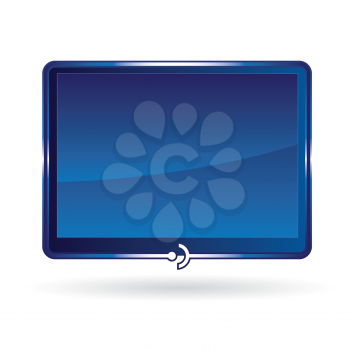 Royalty Free Clipart Image of a Tablet on White Background