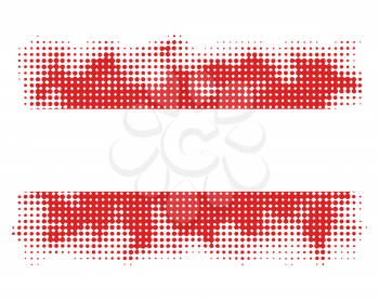 austrian flag symbol halftone vector background illustration