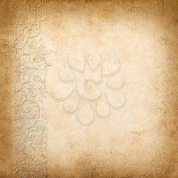 Royalty Free Photo of a Vintage Background With an Ornamental Border